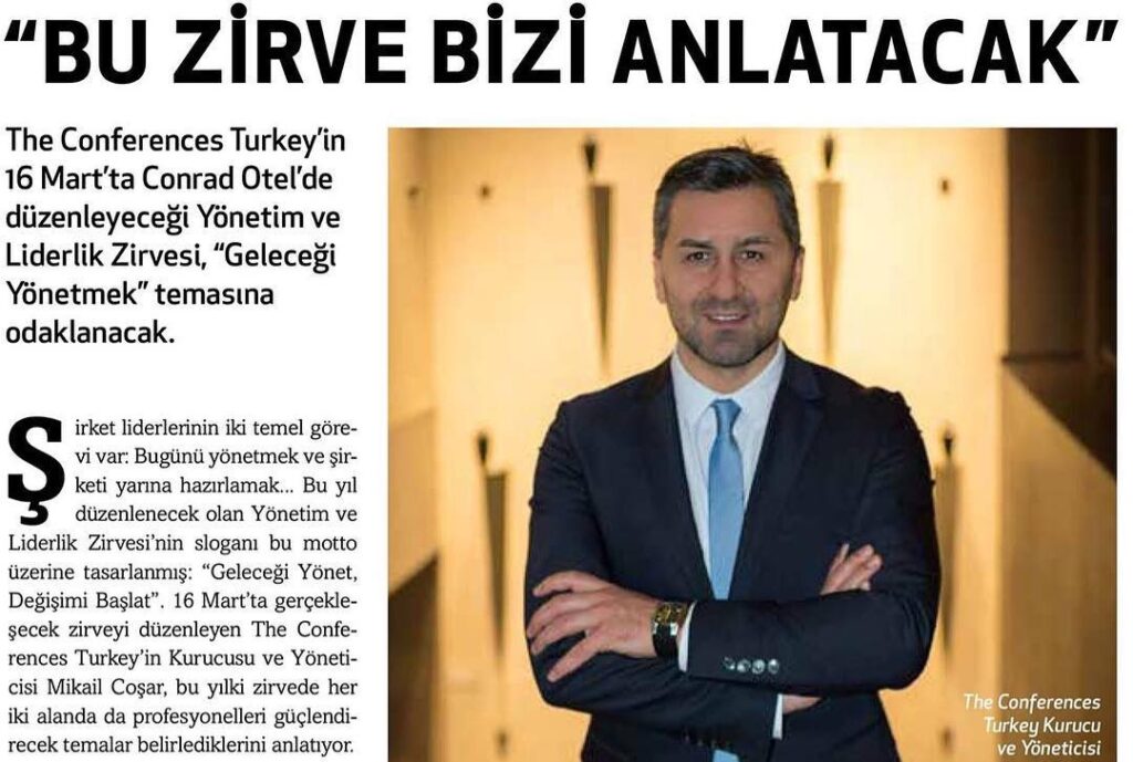 The Conferences Turkey, Turkish Time’da!